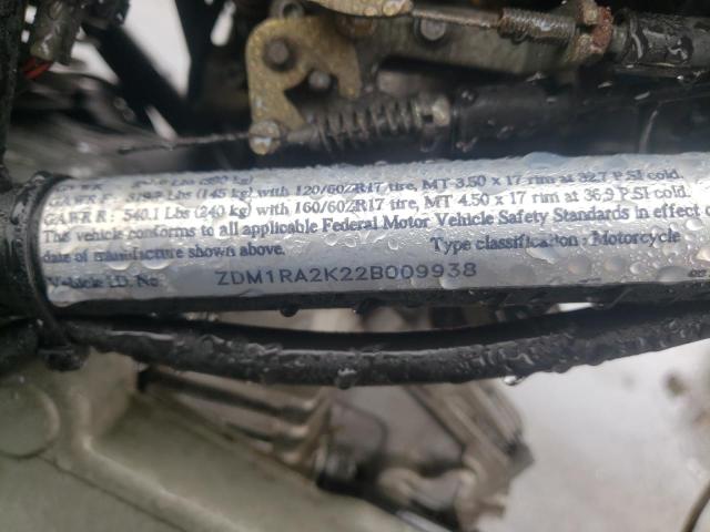 2002 DUCATI MONSTER ZDM1RA2K22B009938