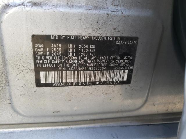 2017 SUBARU LEGACY SPO 4S3BNAR61H3032294