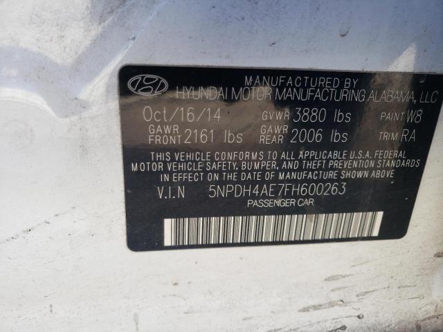 2015 HYUNDAI ELANTRA SE - 5NPDH4AE7FH600263