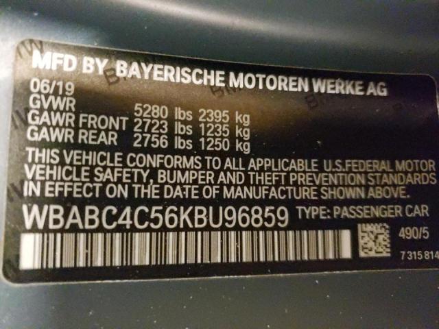 2019 BMW M850XI WBABC4C56KBU96859