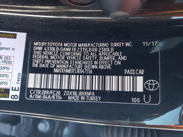 2018 TOYOTA C-HR XLE NMTKHMBX5JR047556