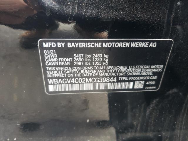 2021 BMW 840XI WBAGV4C02MCG39844