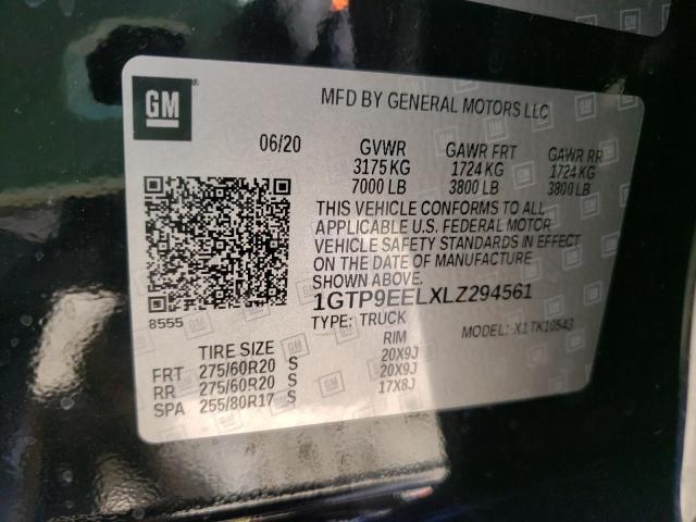 2020 GMC SIERRA K15 1GTP9EELXLZ294561