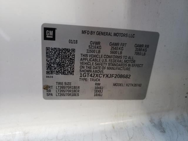 2018 GMC SIERRA K35 1GT42XCYXJF208682