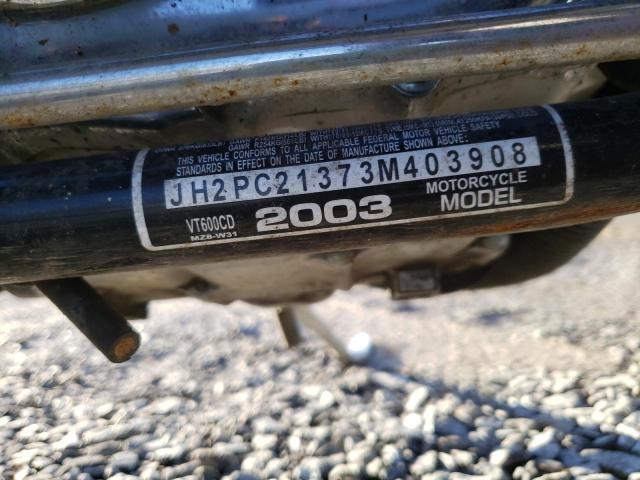 2003 HONDA VT600 CD JH2PC21373M403908