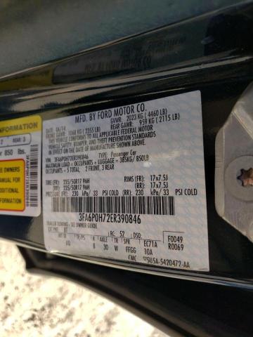 3FA6P0H72ER390846 Ford Fusion Se 2014. Фото: 9