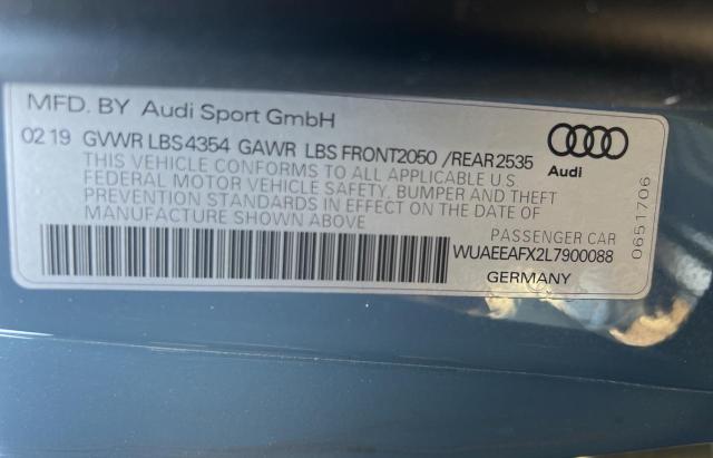 2020 AUDI R8 WUAEEAFX2L7900088