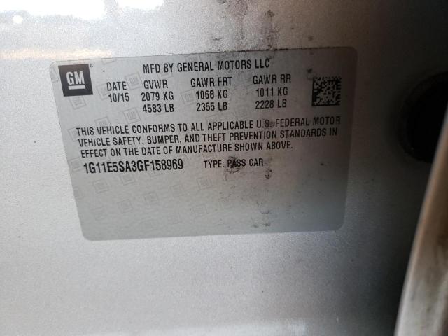 2016 CHEVROLET MALIBU LIM 1G11E5SA3GF158969