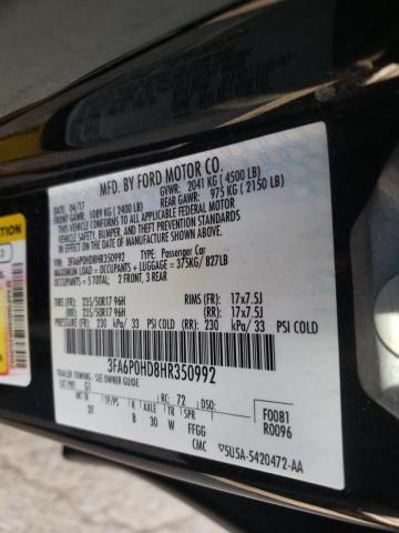2017 FORD FUSION SE 3FA6P0HD8HR350992