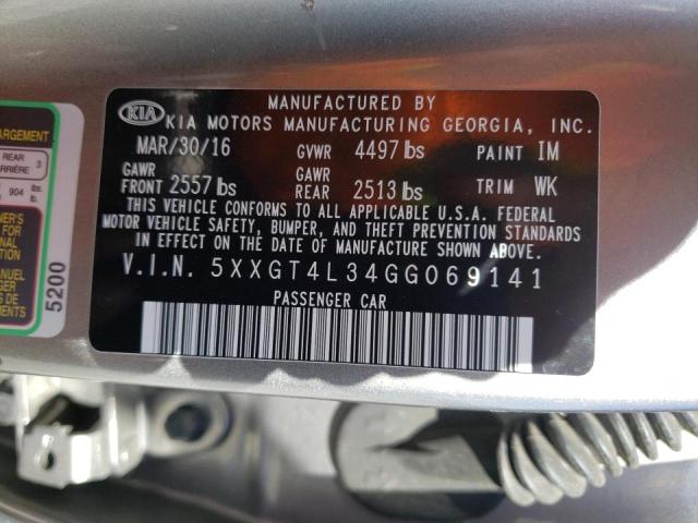 5XXGT4L34GG069141 Kia Optima Lx 2016. Фото: 9