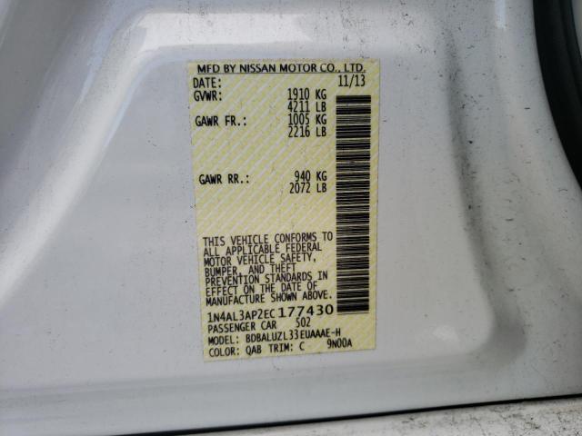 2014 NISSAN ALTIMA 2.5 - 1N4AL3AP2EC177430