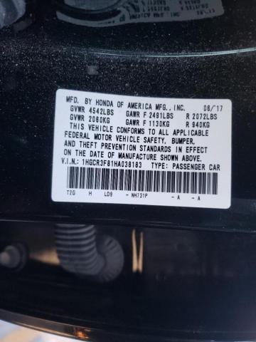 2017 HONDA ACCORD EXL - 1HGCR3F81HA038183