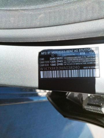 2021 MERCEDES-BENZ AMG GT 63 W1K7X8KB3MA038240