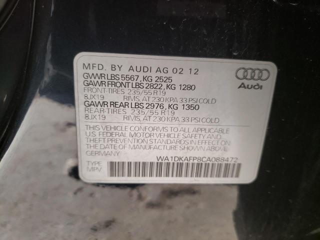 WA1DKAFP8CA088472 Audi Q5 Premium 2012. Фото: 9