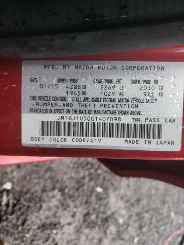 JM1GJ1U50G1407098 Mazda 6 Sport 2016. Фото: 9