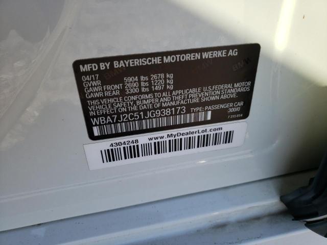 2018 BMW 740 XE WBA7J2C51JG938173