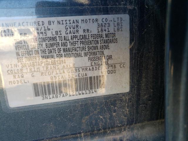 3N1AB7AP1GL661314 Nissan SENTRA S