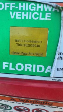 2009 HONDA TRX500 FM 1HFTE310494400511