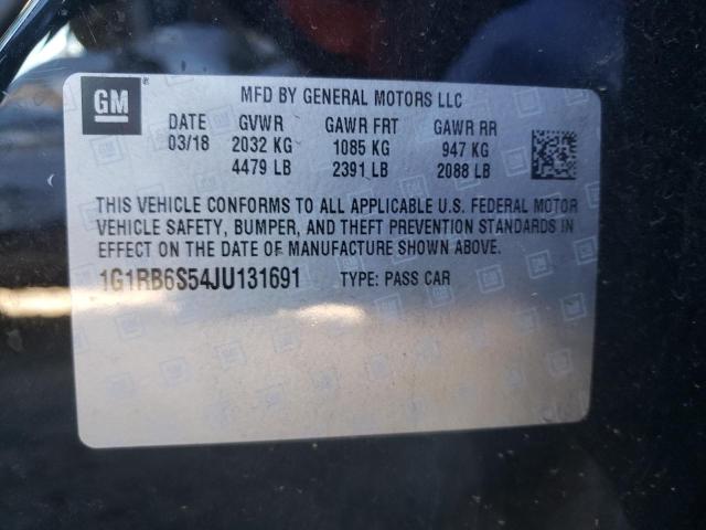 2018 CHEVROLET VOLT PREMI 1G1RB6S54JU131691