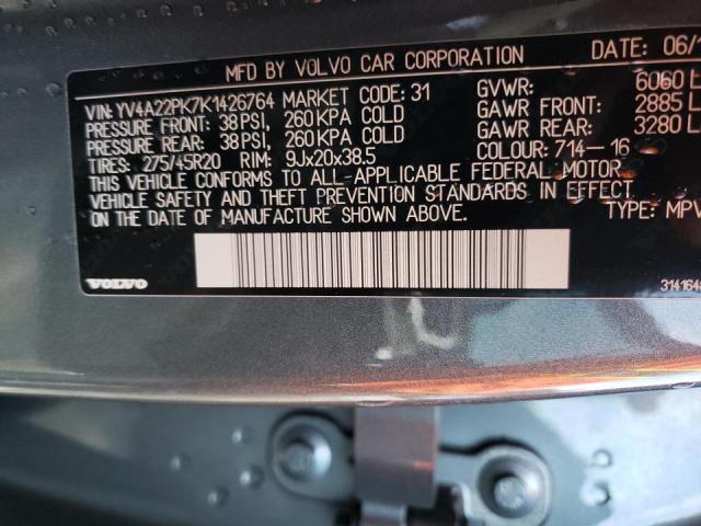 2019 VOLVO XC90 YV4A22PK7K1426764