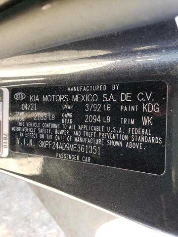 2021 KIA FORTE FE 3KPF24AD9ME361351