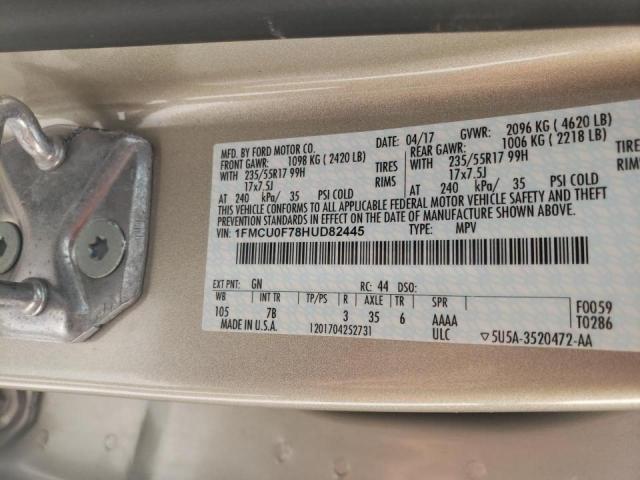 2017 FORD ESCAPE S 1FMCU0F78HUD82445