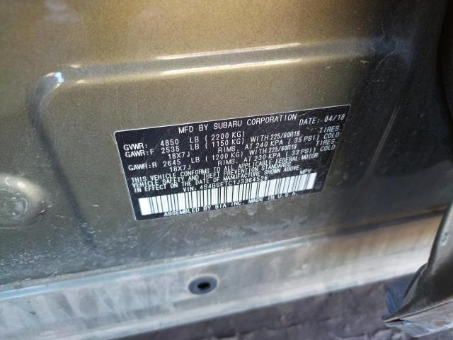 2018 SUBARU OUTBACK TO 4S4BSETC1J3364526
