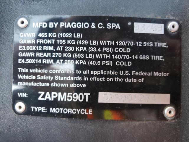 2010 PIAGGIO MP3 400 ZAPM590T9A5001264