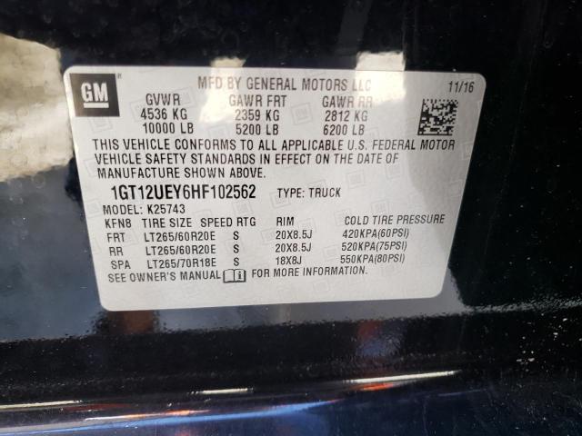 2017 GMC SIERRA K25 1GT12UEY6HF102562