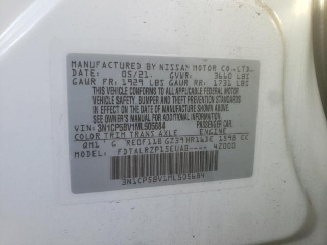 2021 NISSAN KICKS S 3N1CP5BV1ML505684