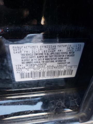 2018 NISSAN SENTRA S 3N1AB7APXJY342732