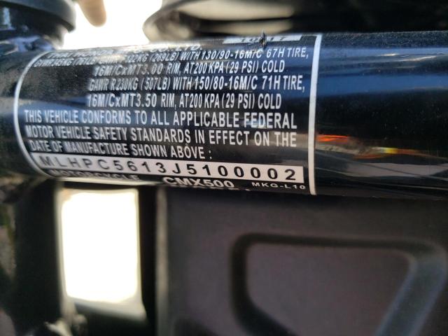 2018 HONDA CMX500 MLHPC5613J5100002
