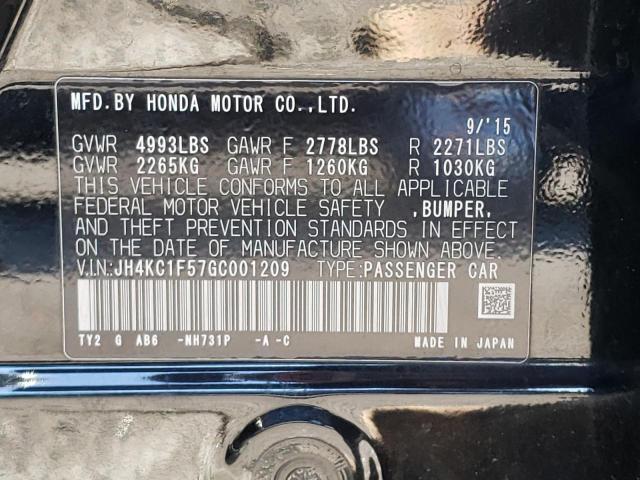 2016 ACURA RLX TECH JH4KC1F57GC001209