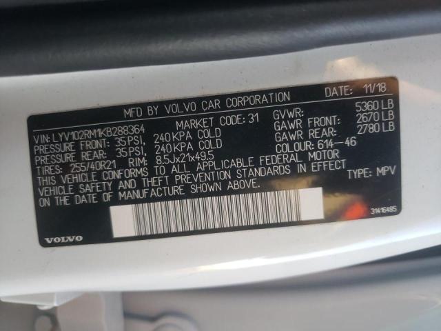 2019 VOLVO XC60 T5 R- LYV102RM1KB288364