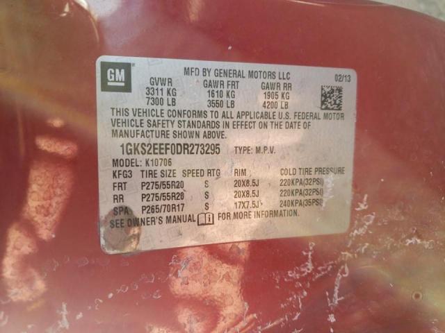 2013 GMC YUKON DENA - 1GKS2EEF0DR273295