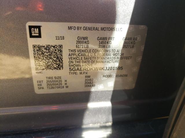 2019 BUICK ENCLAVE AV 5GAERDKW4KJ201595