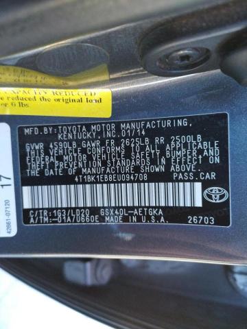 2014 TOYOTA AVALON BAS - 4T1BK1EB8EU094708