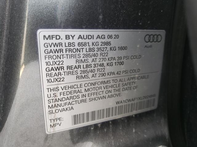 2020 AUDI SQ8 PRESTI WA1CWAF1XLD024945