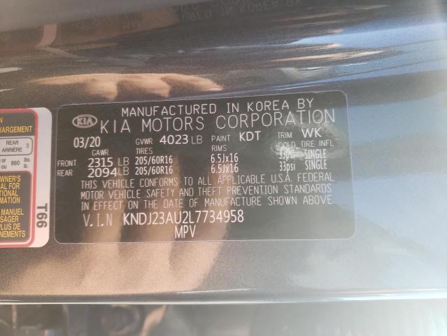 KNDJ23AU2L7734958 Kia Soul Lx 2020. Фото: 9