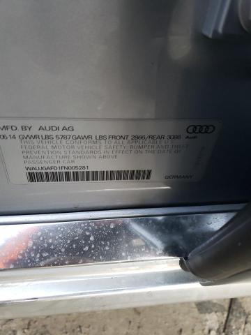 2015 AUDI A8 QUATTRO WAUJGAFD1FN005281