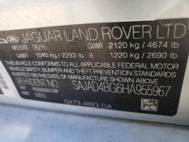 2017 JAGUAR XE PREMIUM - SAJAD4BG6HA955967