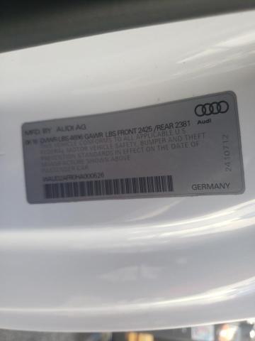 2017 AUDI A5 SPORT WAUD2AFR0HA000526