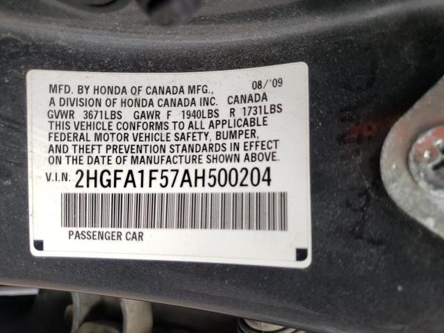2010 HONDA CIVIC LX - 2HGFA1F57AH500204