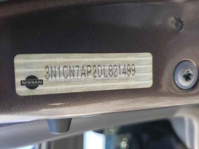 3N1CN7AP2DL821499 Nissan Versa S 2013. Фото: 9