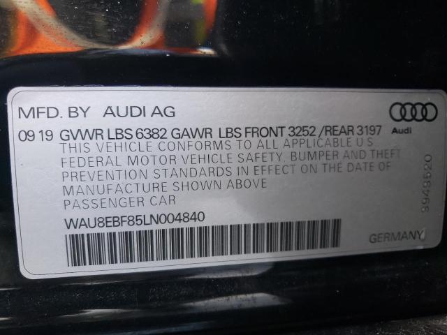 2020 AUDI A8 L WAU8EBF85LN004840