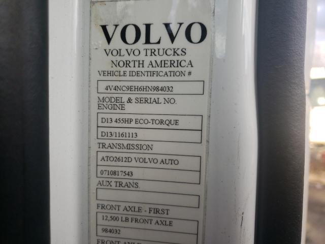 2017 VOLVO VN VNL 4V4NC9EH6HN984032