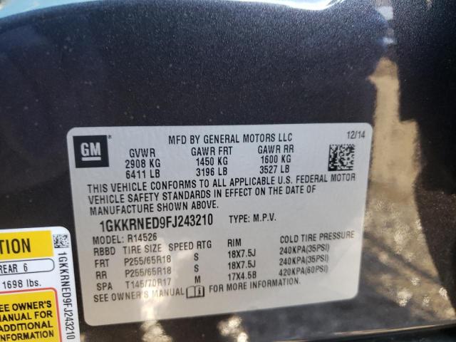 2015 GMC ACADIA SLE - 1GKKRNED9FJ243210