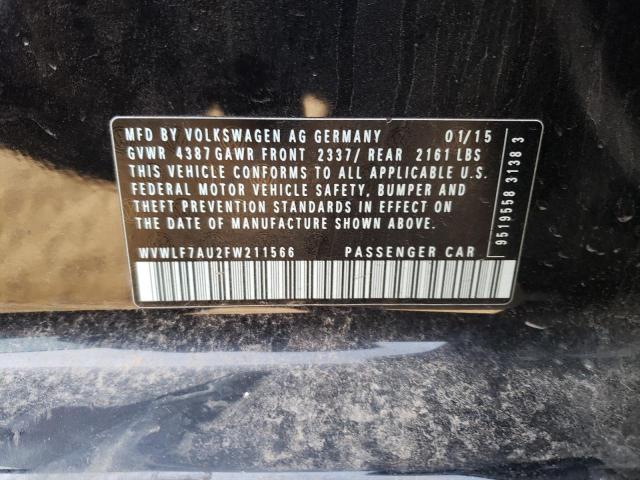 2015 VOLKSWAGEN GOLF R WVWLF7AU2FW211566