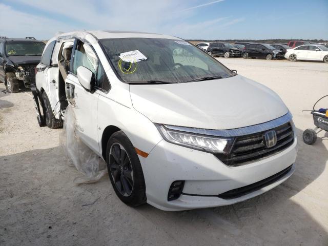 Salvage cars for sale from Copart New Braunfels, TX: 2022 Honda Odyssey EL