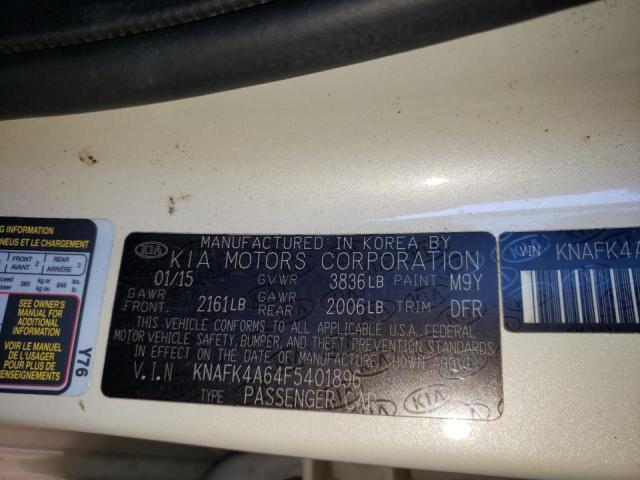 KNAFK4A64F5401896 Kia Forte Lx 2015. Фото: 9